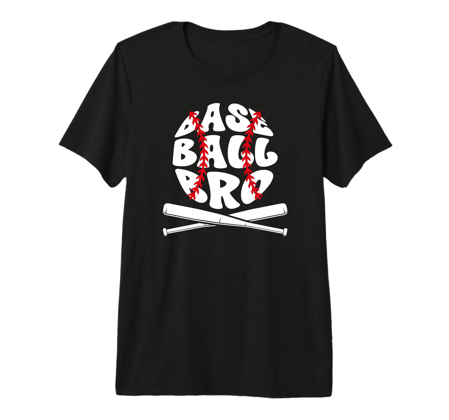 Baseball Bro Proud Baseball Brother T-Shirt - Custom Art Print for Adults - T-Shirt, Sweatshirt, Hoodie