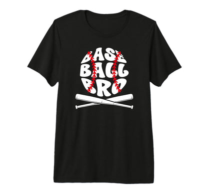 Baseball Bro Proud Baseball Brother T-Shirt - Custom Art Print for Adults - T-Shirt, Sweatshirt, Hoodie