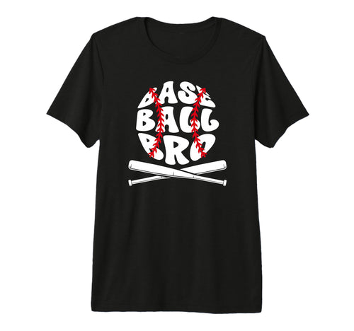 Baseball Bro Proud Baseball Brother T-Shirt - Custom Art Print for Adults - T-Shirt, Sweatshirt, Hoodie