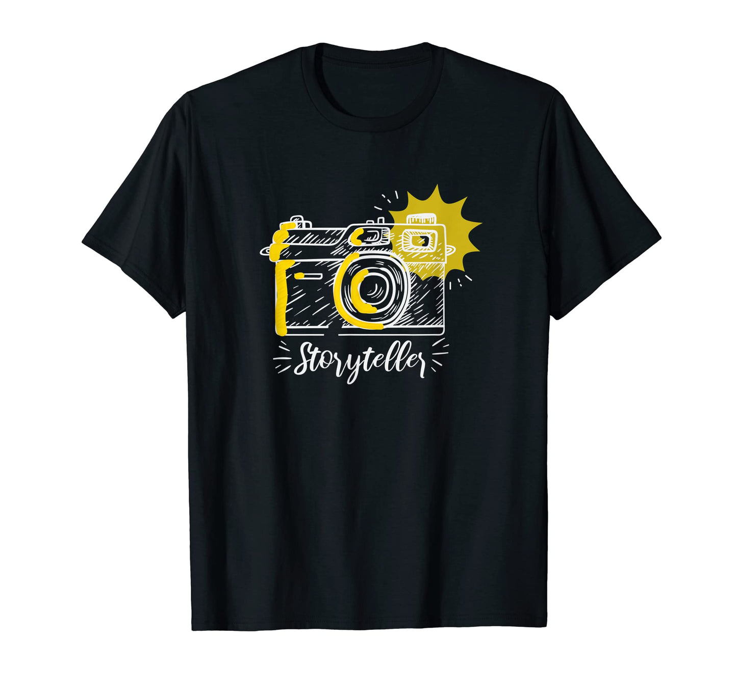Storyteller Photographer Camera T-Shirt - Minimalist Print Men Women - T-Shirt, Sweatshirt, Hoodie