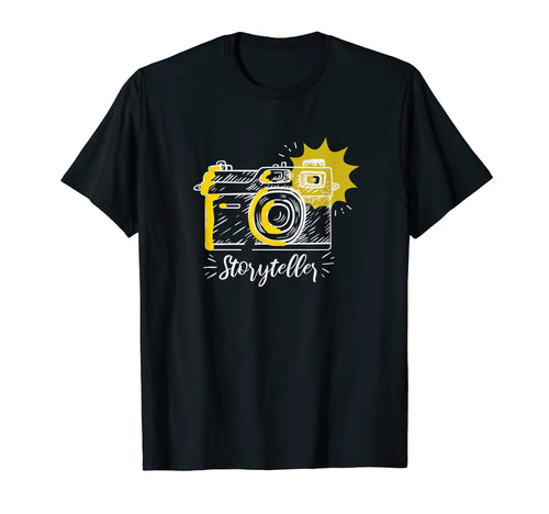 Storyteller Photographer Camera T-Shirt - Minimalist Print Men Women - T-Shirt, Sweatshirt, Hoodie