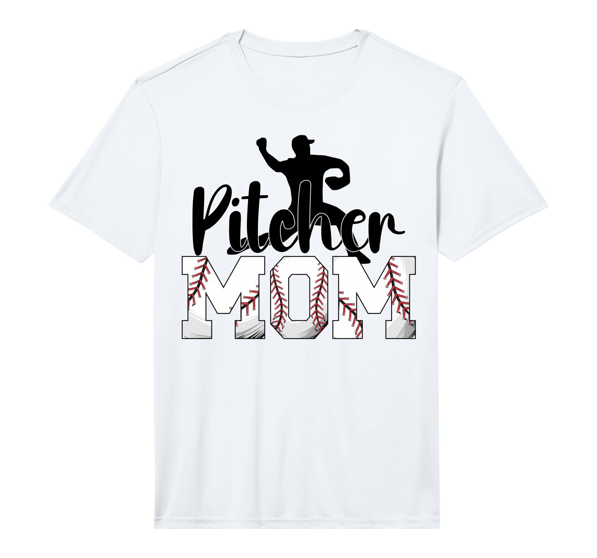 Mens Pitcher Mom Baseball Pitcher T-Shirt - Minimalist Print for Adults - T-Shirt, Sweatshirt, Hoodie
