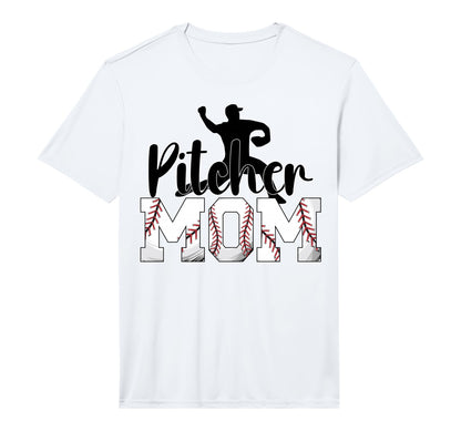Mens Pitcher Mom Baseball Pitcher T-Shirt - Minimalist Print for Adults - T-Shirt, Sweatshirt, Hoodie