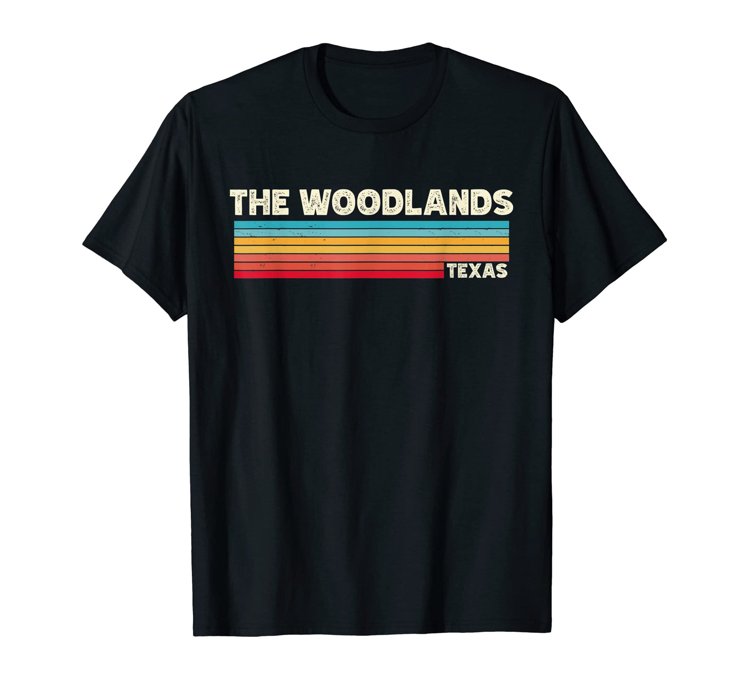 Native Woodlands Texas Tx Stripes State T-Shirt - Graphic Print Unisex - T-Shirt, Sweatshirt, Hoodie