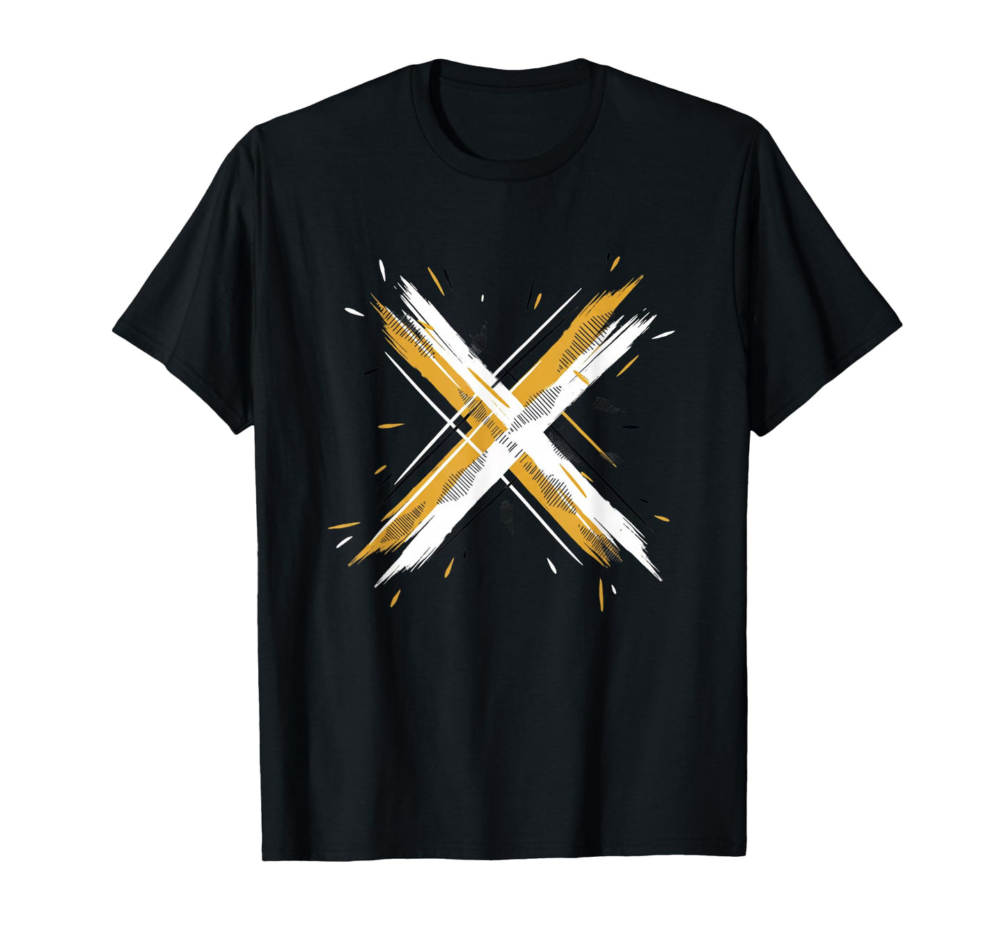 Paintbrush Cross 90S Nostalgia Funny T-Shirt - Unique Graphic Unisex - T-Shirt, Sweatshirt, Hoodie