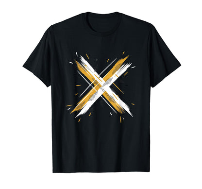 Paintbrush Cross 90S Nostalgia Funny T-Shirt - Unique Graphic Unisex - T-Shirt, Sweatshirt, Hoodie