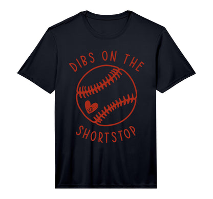 Mens Dibs Shortstop Funny Baseball Wife T-Shirt - Streetwear Style Unisex - T-Shirt, Sweatshirt, Hoodie