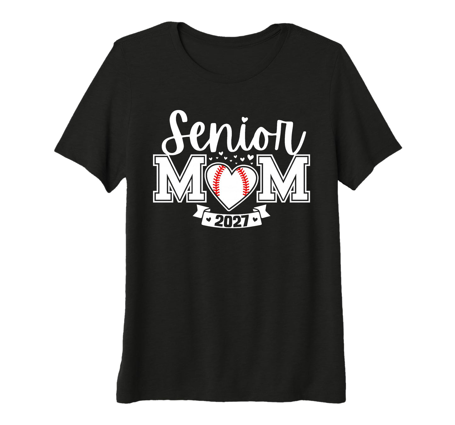 Womens Senior Baseball Mom Class 2027 T-Shirt - Unique Graphic for Adults - T-Shirt, Sweatshirt, Hoodie