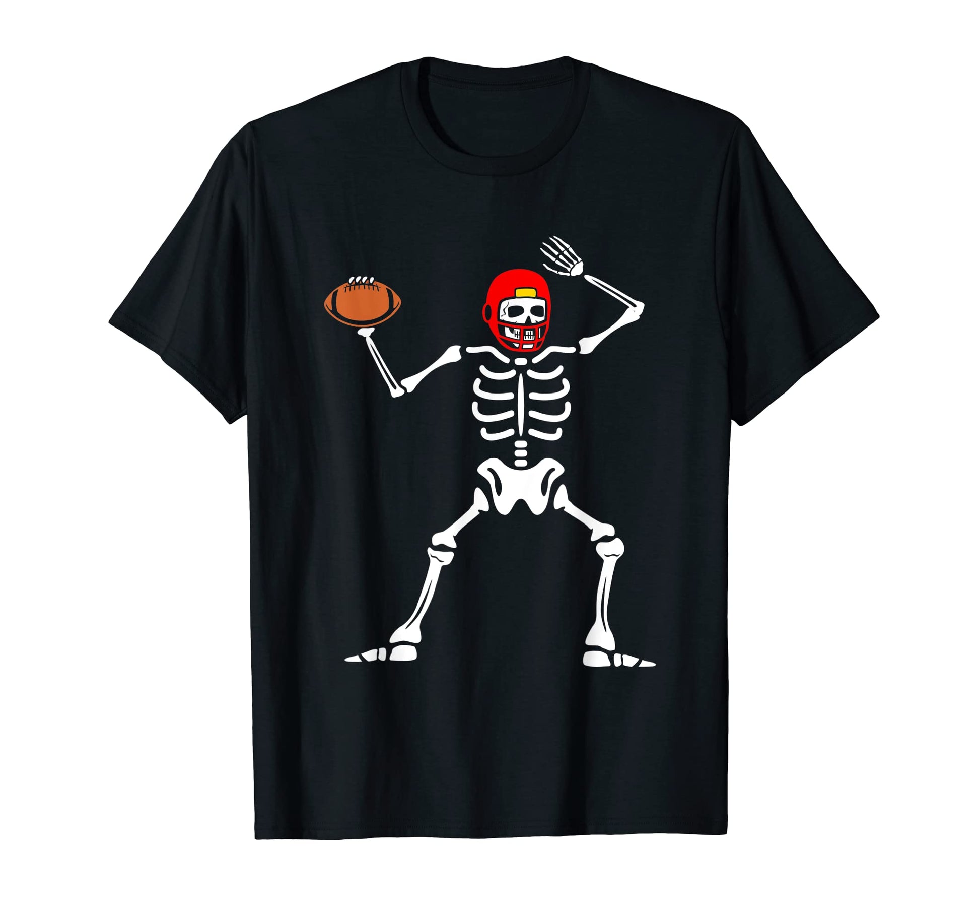 Football Player Skeleton T-Shirt - Casual Everyday Wear for Adults - T-Shirt, Sweatshirt, Hoodie