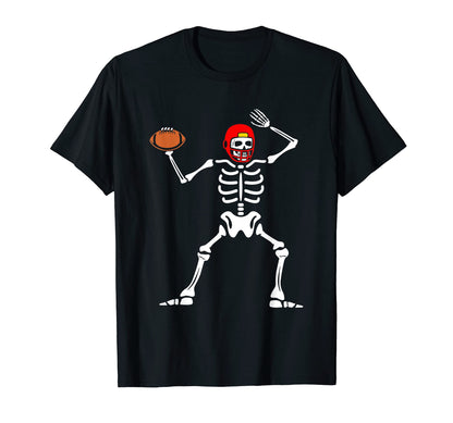 Football Player Skeleton T-Shirt - Casual Everyday Wear for Adults - T-Shirt, Sweatshirt, Hoodie