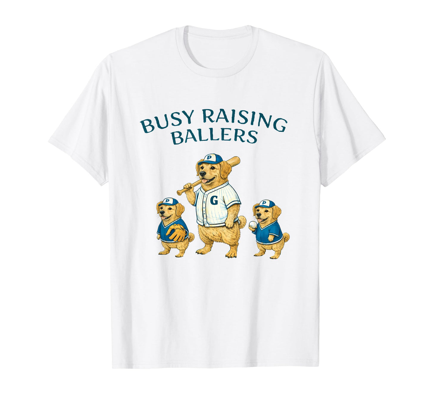 Busy Raising Baller Baseball Softball T-Shirt - Novelty Apparel Men Women - T-Shirt, Sweatshirt, Hoodie