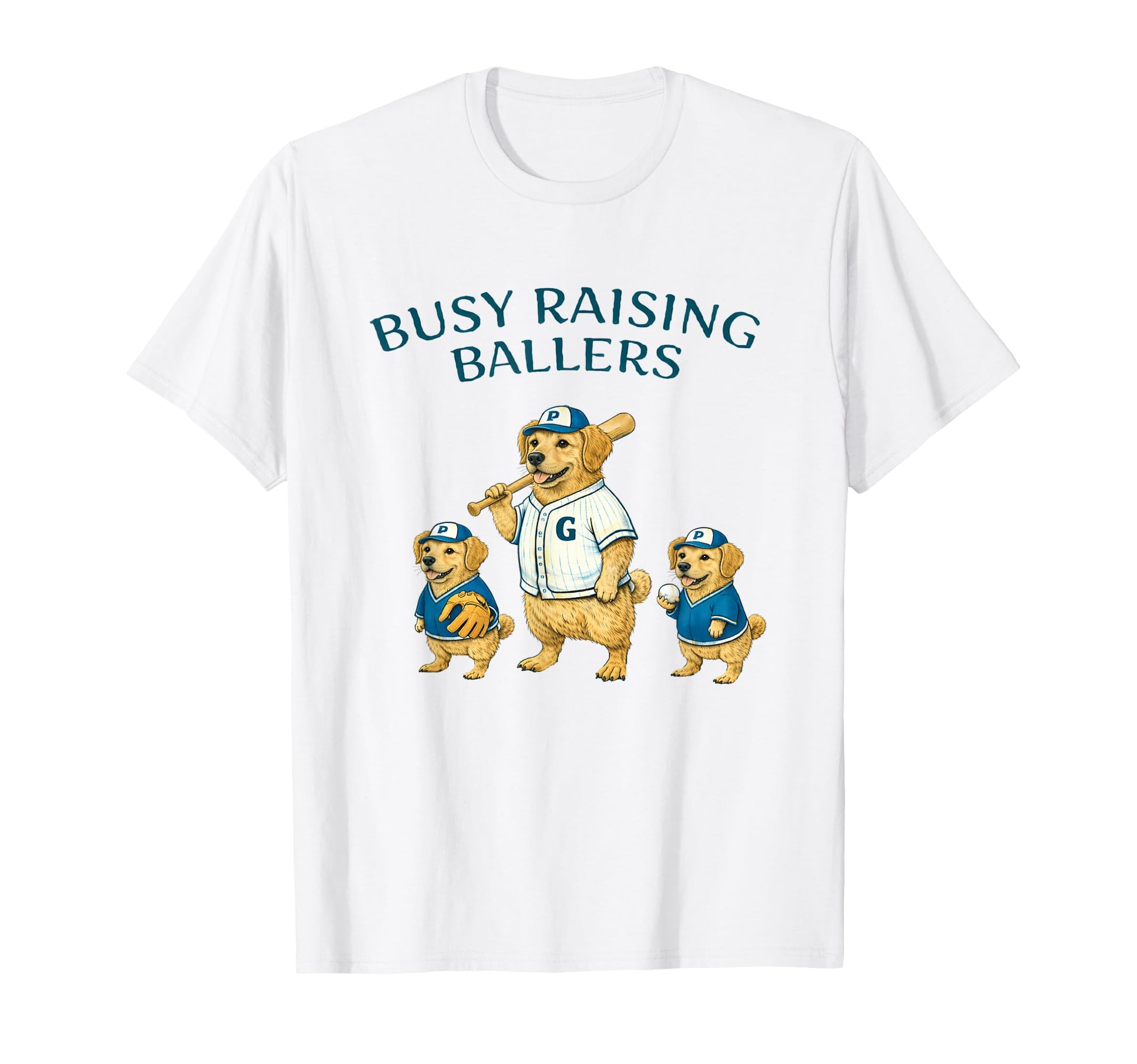 Busy Raising Baller Baseball Softball T-Shirt - Novelty Apparel Men Women - T-Shirt, Sweatshirt, Hoodie