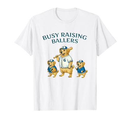 Busy Raising Baller Baseball Softball T-Shirt - Novelty Apparel Men Women - T-Shirt, Sweatshirt, Hoodie