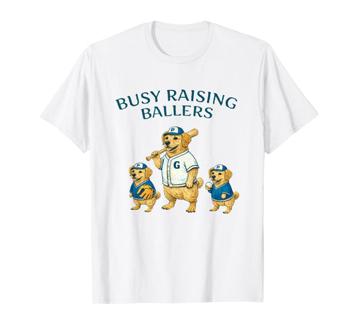 Busy Raising Baller Baseball Softball T-Shirt - Novelty Apparel Men Women - T-Shirt, Sweatshirt, Hoodie