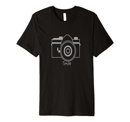 Smile Camera T-Shirt - Casual Everyday Wear Unisex - T-Shirt, Sweatshirt, Hoodie
