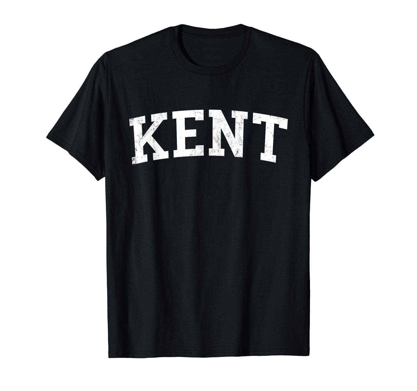 Kent Oh Distressed White Varsity T-Shirt - Casual Everyday Wear for Adults - T-Shirt, Sweatshirt, Hoodie