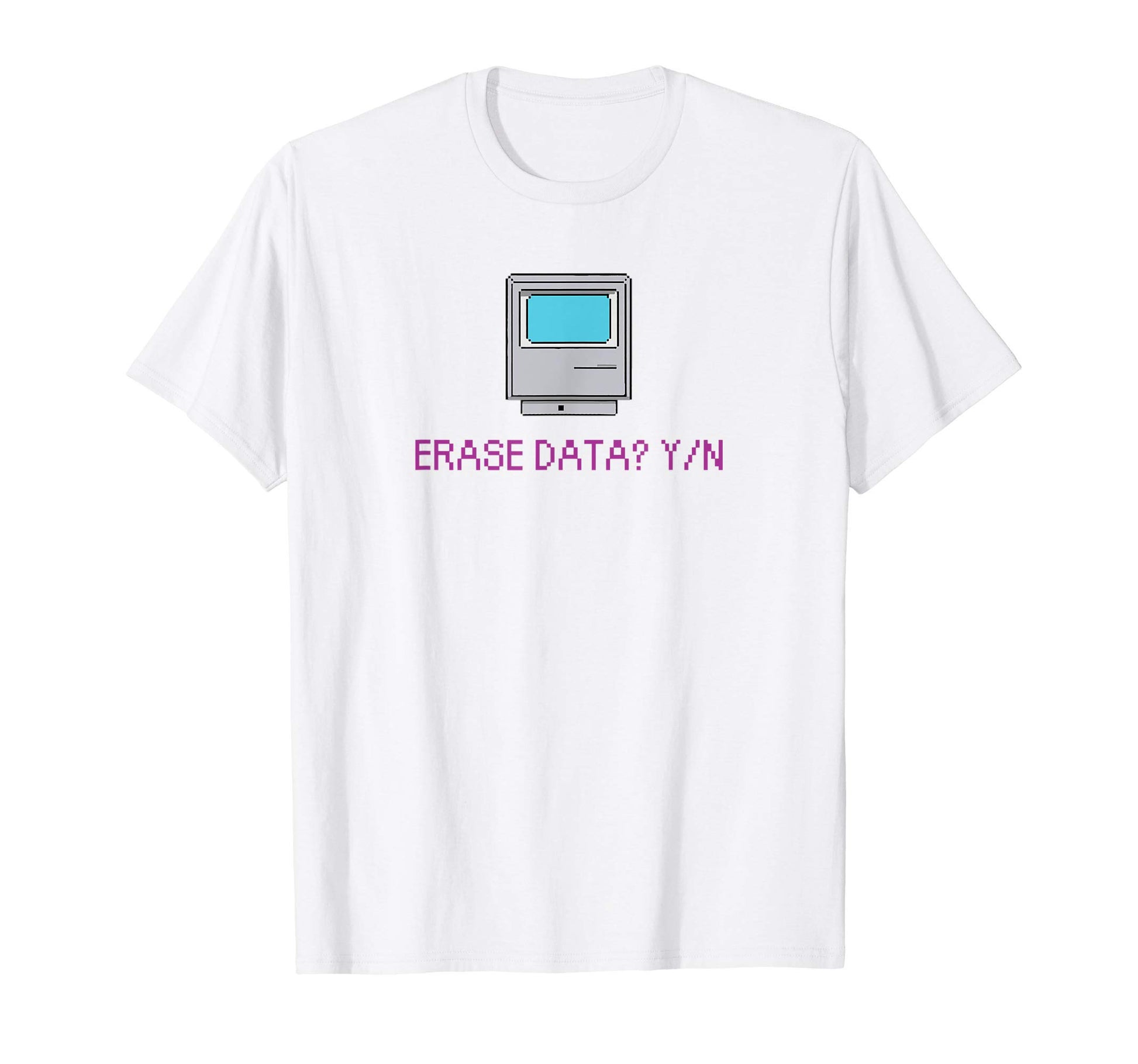 Erase Data Y N Computer Retrowave Lo Fi T-Shirt - Trendy Graphic Unisex - T-Shirt, Sweatshirt, Hoodie