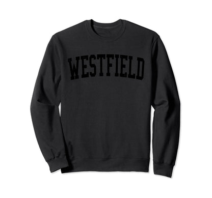 Westfield Ma Distressed Black Sweatshirt - Novelty Apparel for Adults - T-Shirt, Sweatshirt, Hoodie