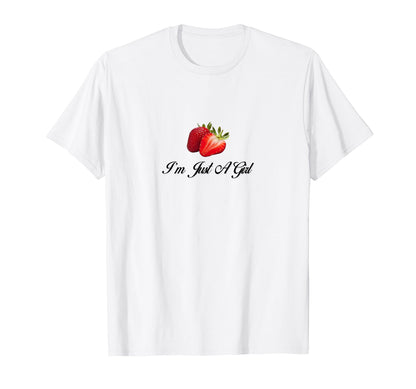 Im Just Coquette Strawberry Girlcore T-Shirt - Unique Graphic for Adults - T-Shirt, Sweatshirt, Hoodie