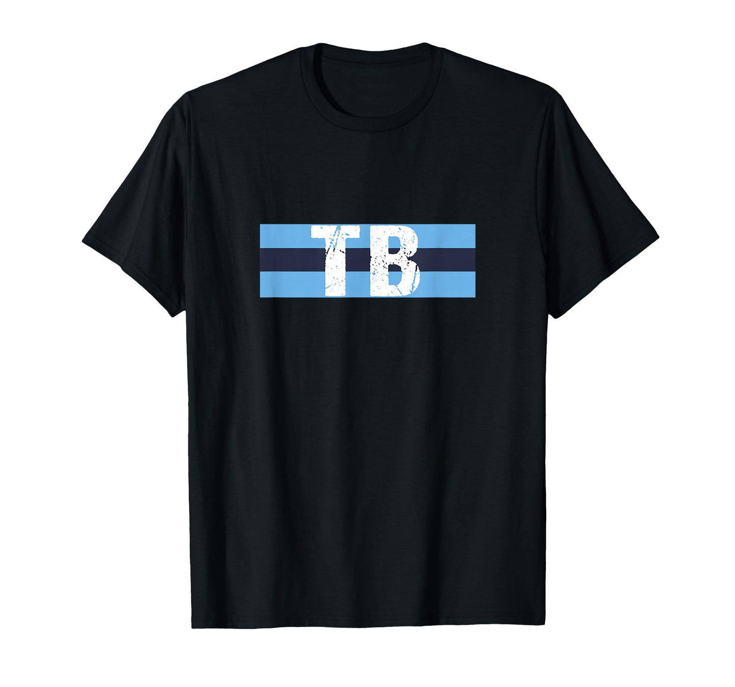Tampa Bay Blue Light Blue Stripes T-Shirt - Streetwear Style Men Women - T-Shirt, Sweatshirt, Hoodie