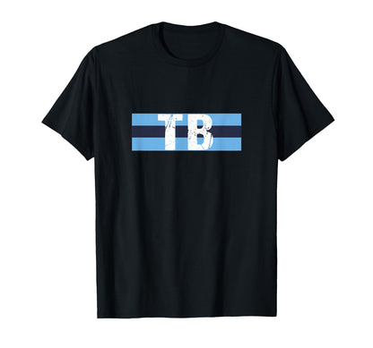 Tampa Bay Blue Light Blue Stripes T-Shirt - Streetwear Style Men Women - T-Shirt, Sweatshirt, Hoodie