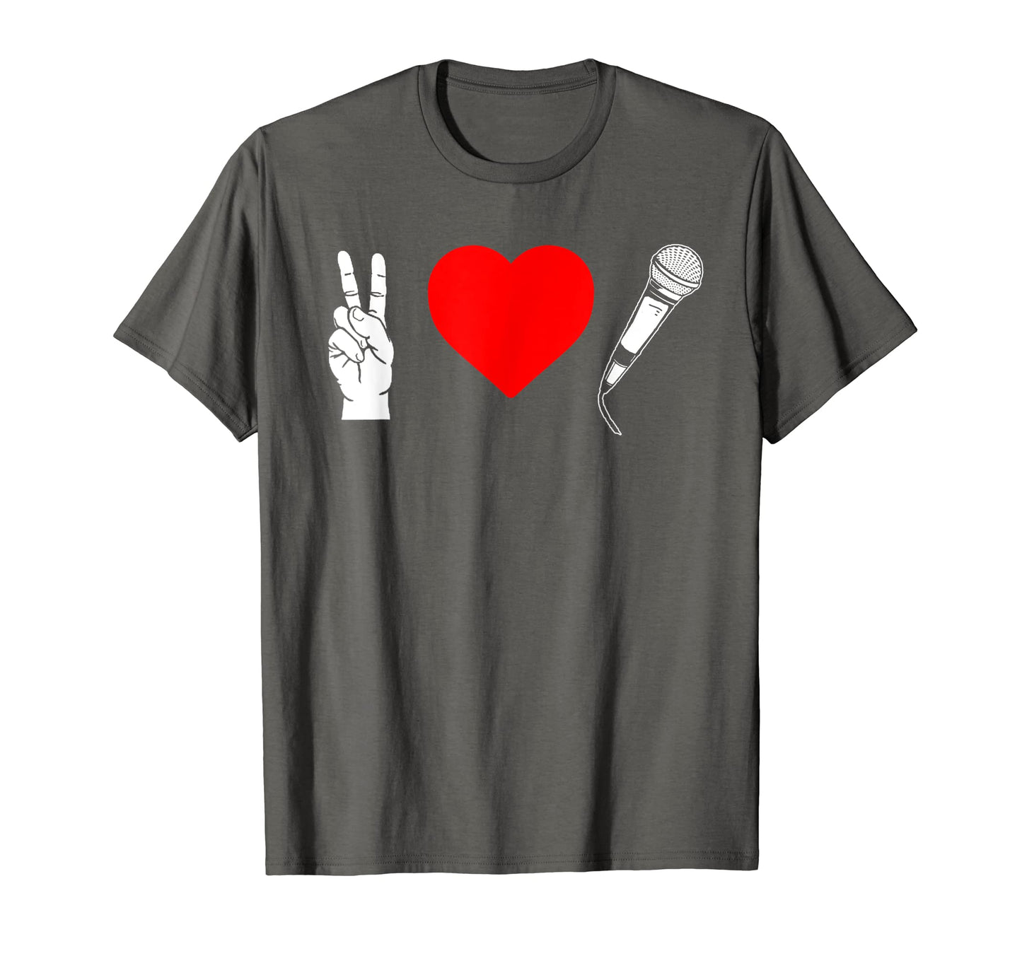 Peace Love Hip Hop Old School Rap T-Shirt - Minimalist Print for Adults - T-Shirt, Sweatshirt, Hoodie