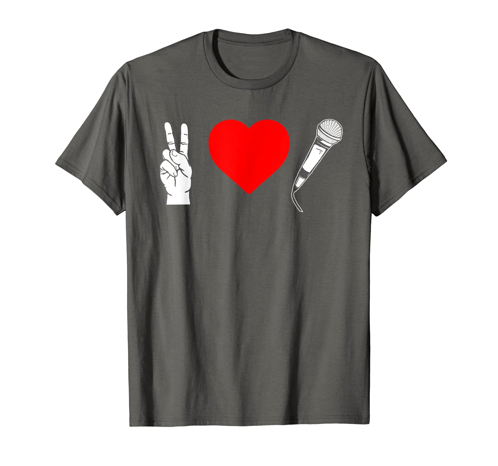Peace Love Hip Hop Old School Rap T-Shirt - Minimalist Print for Adults - T-Shirt, Sweatshirt, Hoodie