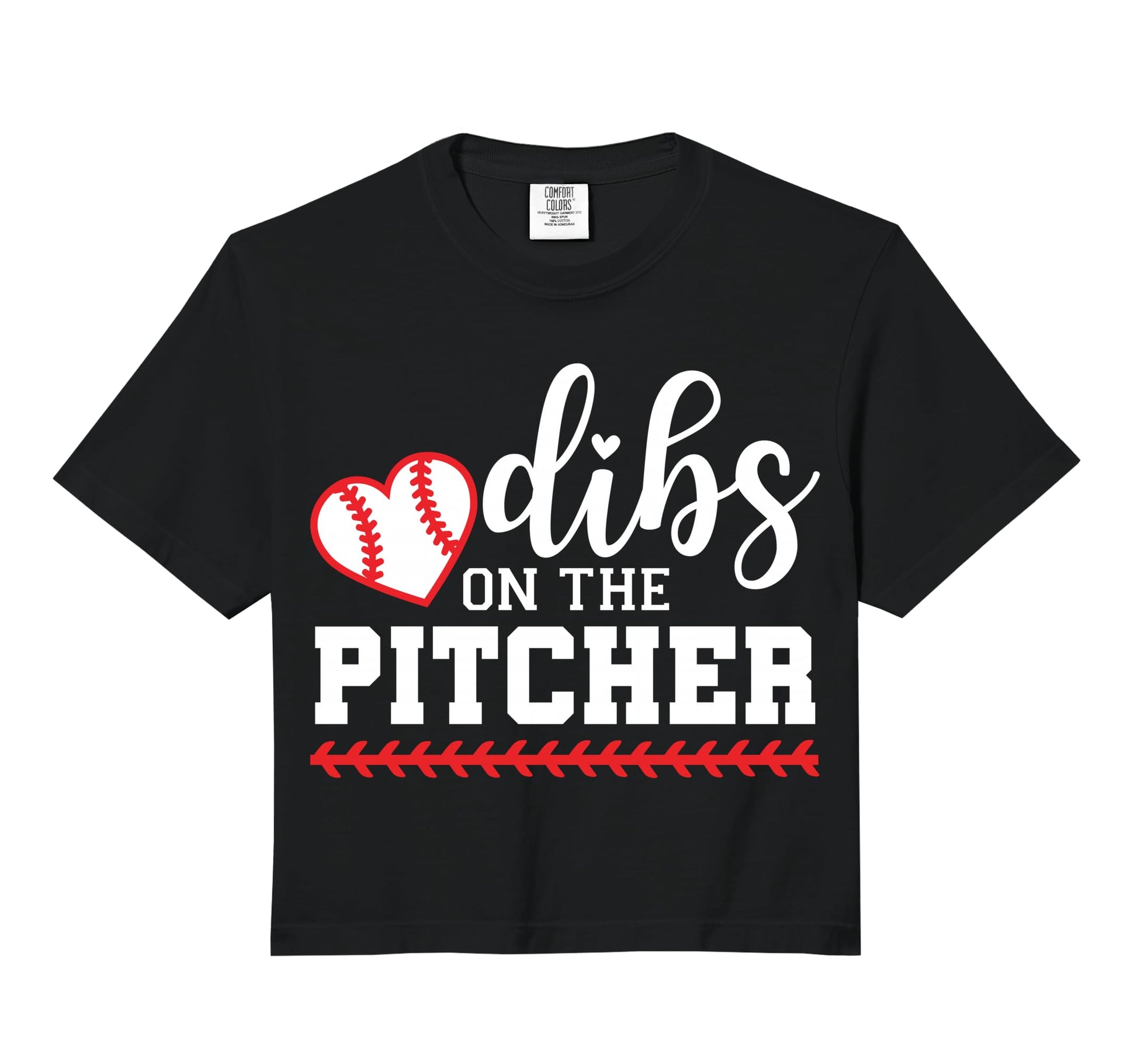 Baseball Pitcher Girlfriend Dibs T-Shirt - Casual Everyday Wear for Adults - T-Shirt, Sweatshirt, Hoodie