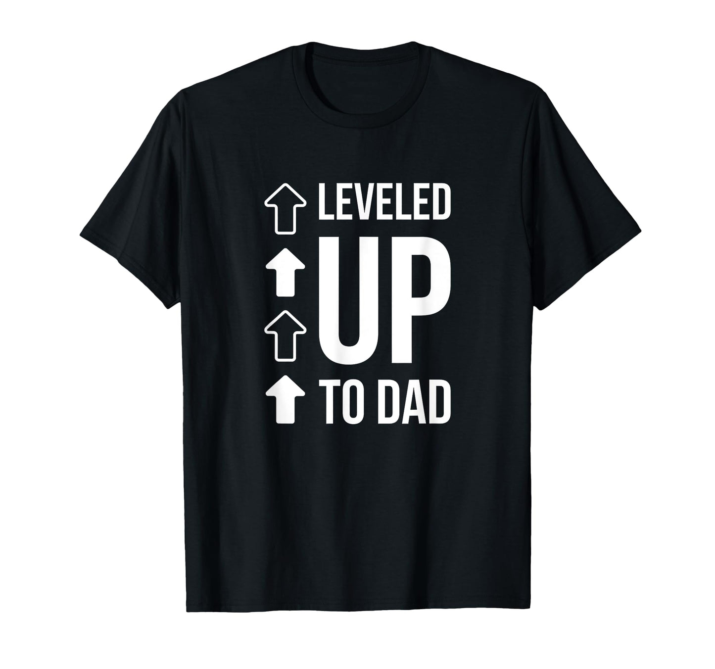 Leveld Up To Dad New Dad First Time T-Shirt - Custom Art Print for Adults - T-Shirt, Sweatshirt, Hoodie