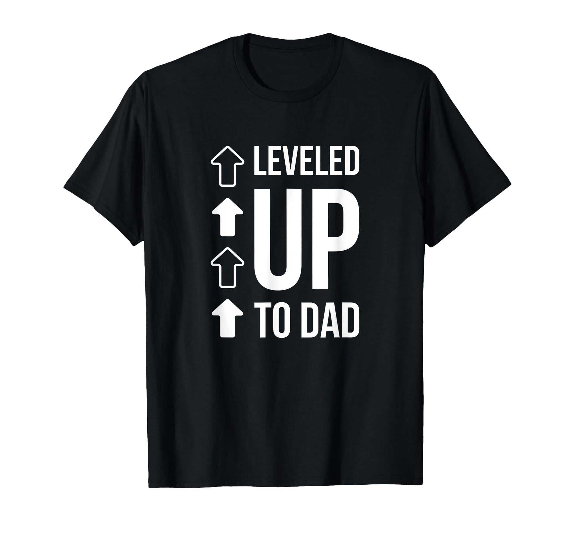 Leveld Up To Dad New Dad First Time T-Shirt - Custom Art Print for Adults - T-Shirt, Sweatshirt, Hoodie