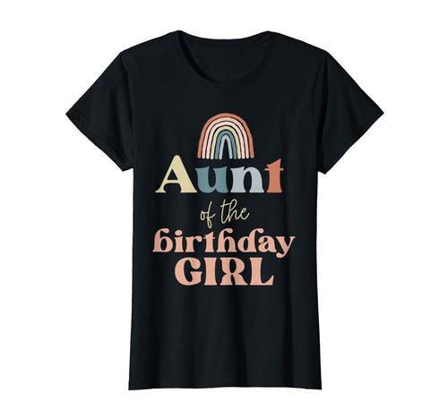 Aunt Birthday Boho Rainbow Party T-Shirt - Graphic Print for Adults - T-Shirt, Sweatshirt, Hoodie