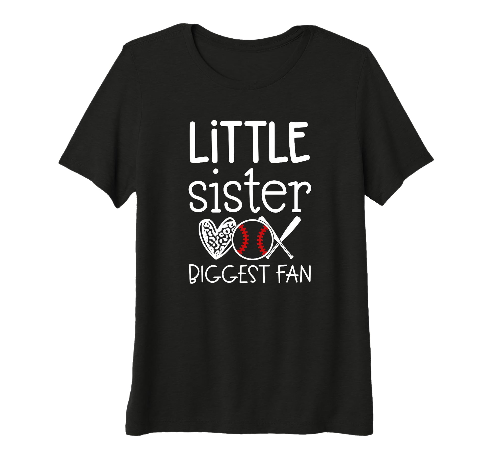 Womens Baseball Family Little Sister T-Shirt - Novelty Apparel Unisex - T-Shirt, Sweatshirt, Hoodie