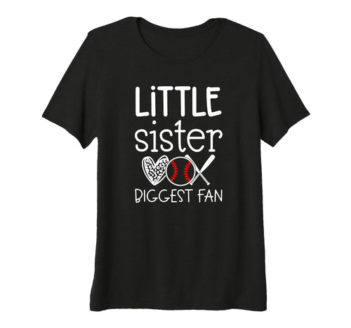 Womens Baseball Family Little Sister T-Shirt - Novelty Apparel Unisex - T-Shirt, Sweatshirt, Hoodie