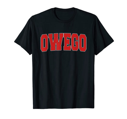 Owego Ny New York Varsity Usa Sports T-Shirt - Custom Art Print Unisex - T-Shirt, Sweatshirt, Hoodie