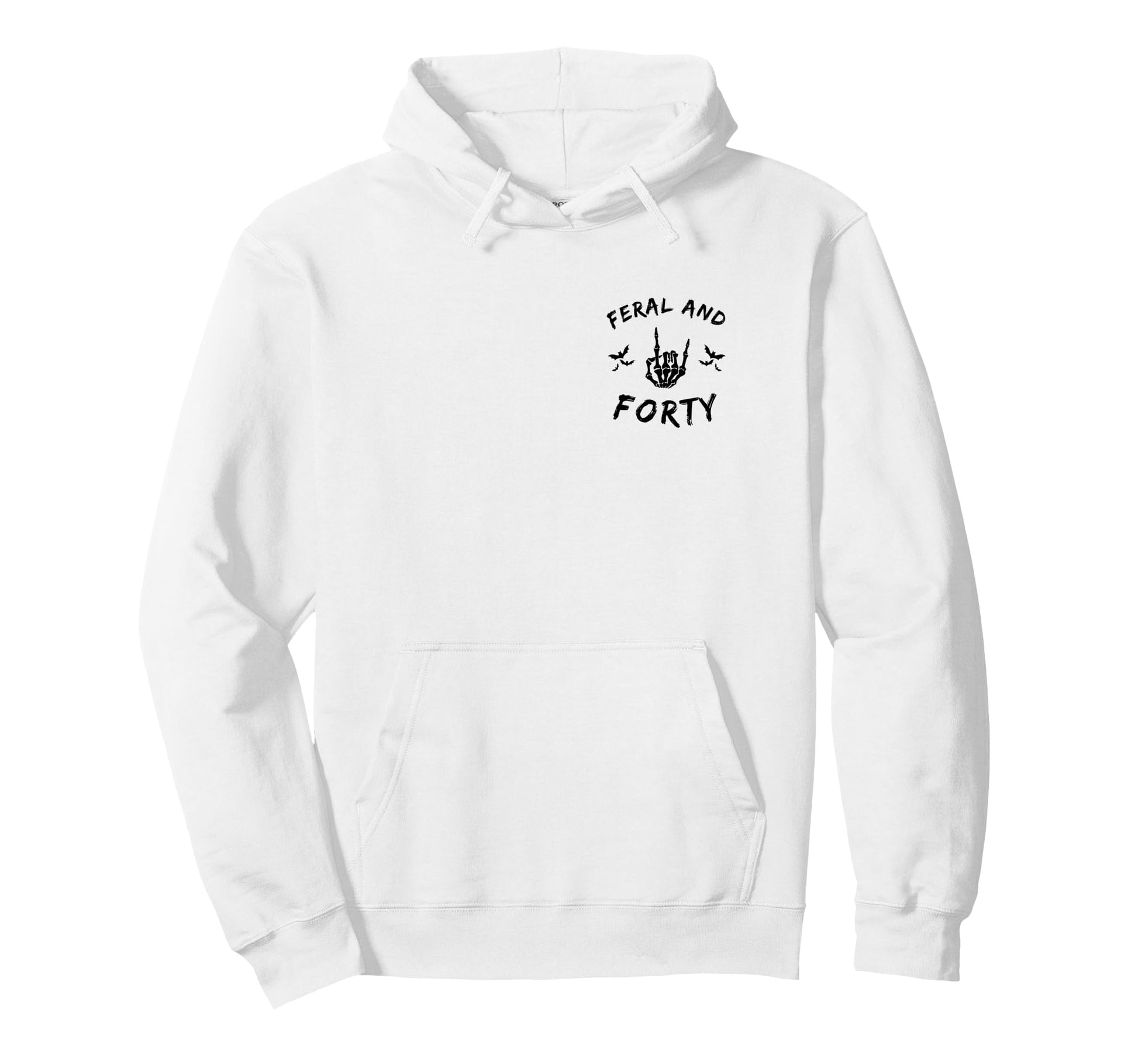 Feral And Forty Skeleton Hand Rock Hoodie - Aesthetic Graphic Men Women - T-Shirt, Sweatshirt, Hoodie