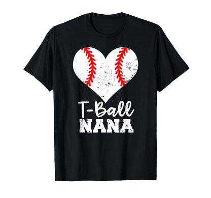 T Ball Nana Heart Funny Ball Nana T-Shirt - Trendy Graphic Men Women - T-Shirt, Sweatshirt, Hoodie