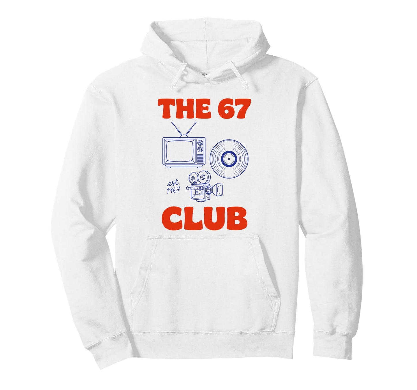 67 Club Tv Record Camera Hoodie - Trendy Graphic Men Women - T-Shirt, Sweatshirt, Hoodie