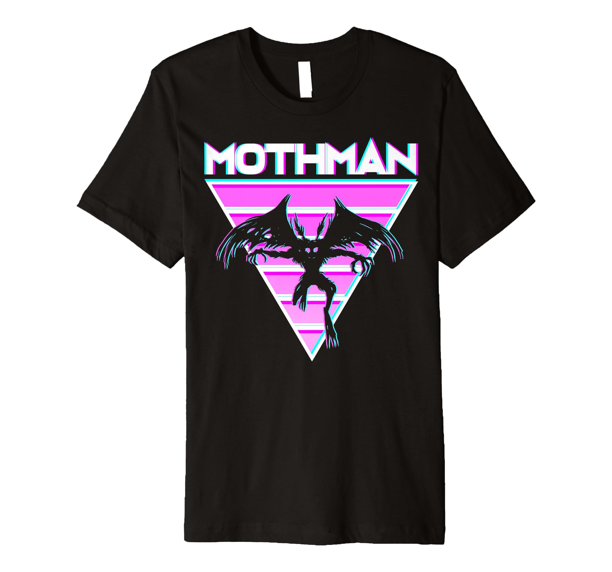 Vaporwave Aesthetic Mothman T-Shirt - Fun Novelty Design Men Women - T-Shirt, Sweatshirt, Hoodie