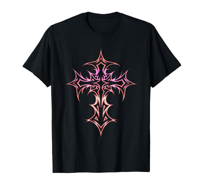 Gothic Cross Y2K Alt Aesthetic T-Shirt - Novelty Apparel for Adults - T-Shirt, Sweatshirt, Hoodie