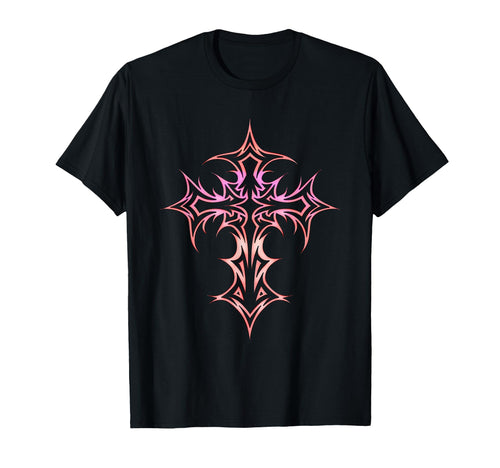 Gothic Cross Y2K Alt Aesthetic T-Shirt - Novelty Apparel for Adults - T-Shirt, Sweatshirt, Hoodie