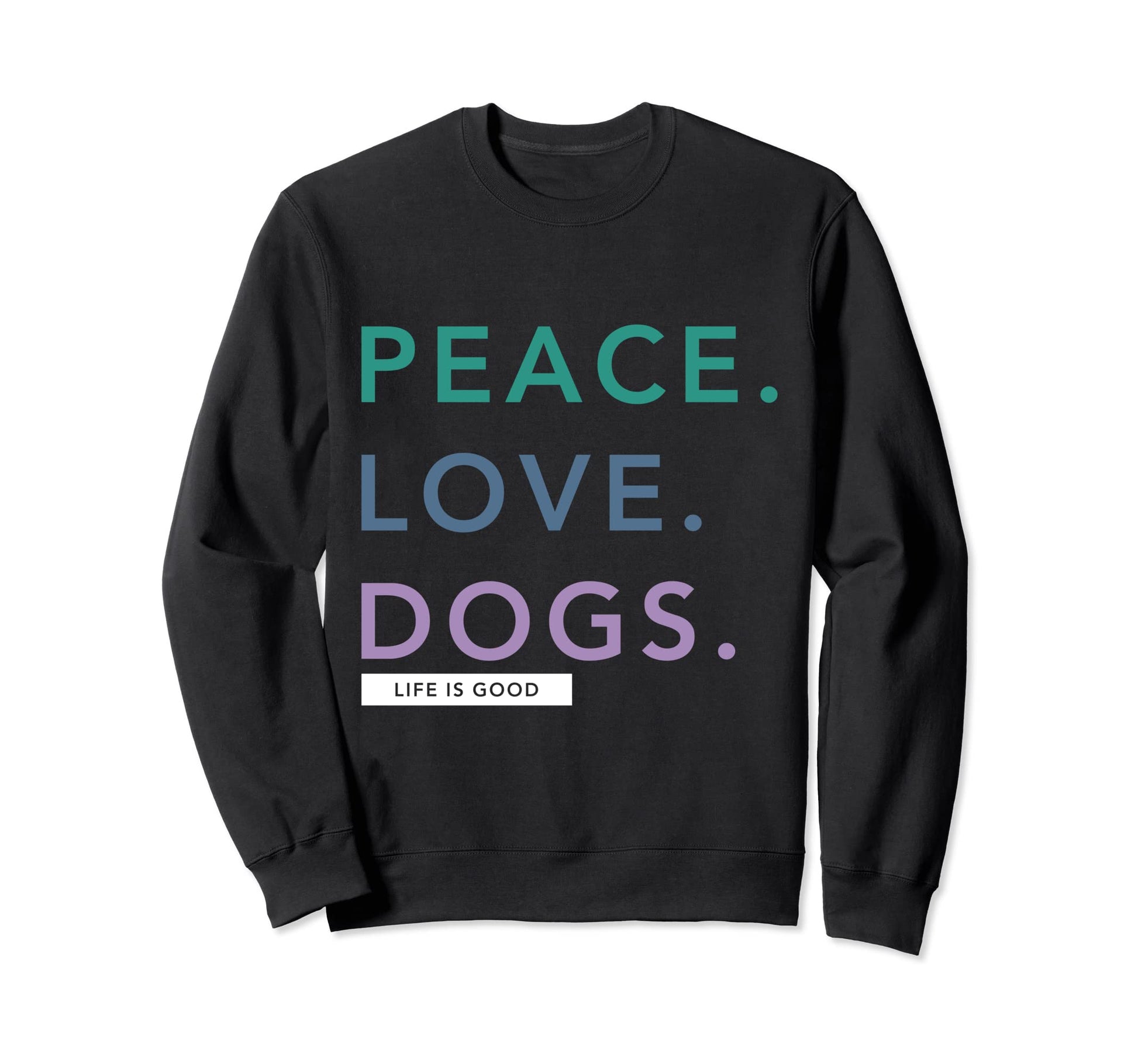 Peace Love Dogs Dog Love Dog Lover Sweatshirt - Minimalist Print for Adults - T-Shirt, Sweatshirt, Hoodie