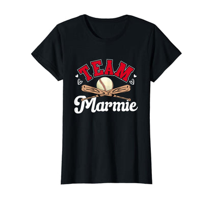Team Marmie Mothers Day Baseball T-Shirt - Trendy Graphic Men Women - T-Shirt, Sweatshirt, Hoodie