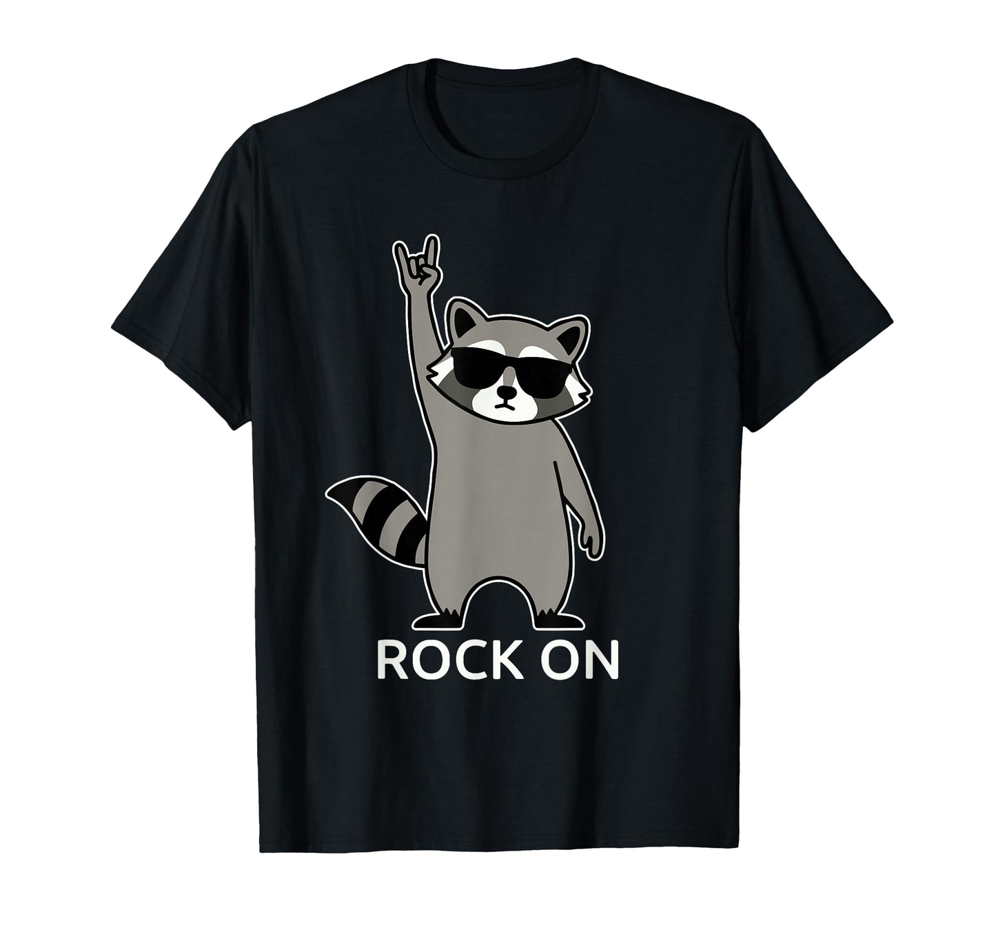 Raccoon Rock Music Band Concert T-Shirt - Fun Novelty Design Men Women - T-Shirt, Sweatshirt, Hoodie
