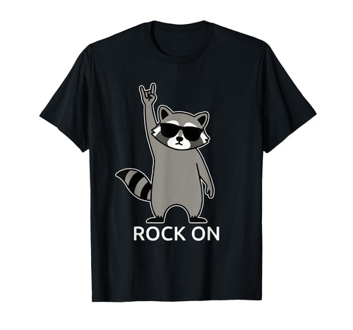 Raccoon Rock Music Band Concert T-Shirt - Fun Novelty Design Men Women - T-Shirt, Sweatshirt, Hoodie