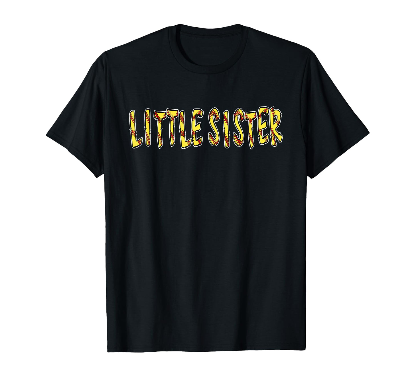 Softball Little Sister Birthday Party T-Shirt - Aesthetic Graphic Unisex - T-Shirt, Sweatshirt, Hoodie