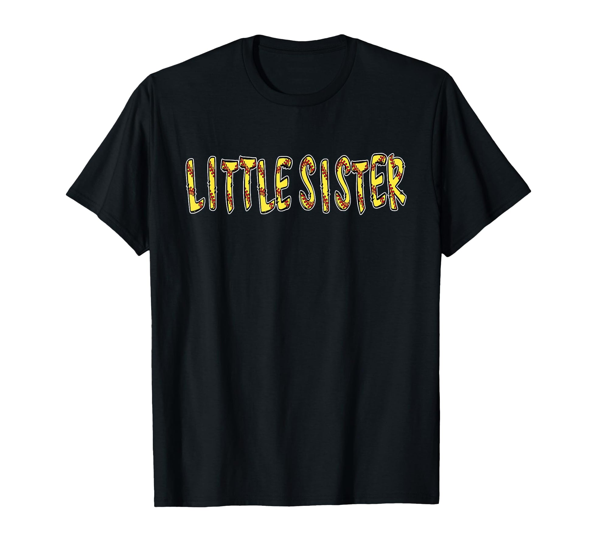 Softball Little Sister Birthday Party T-Shirt - Aesthetic Graphic Unisex - T-Shirt, Sweatshirt, Hoodie