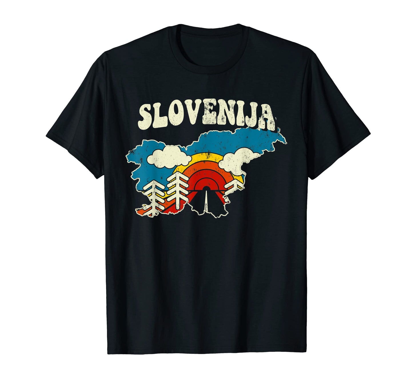 Slovenia Slovenian Country Rainbow T-Shirt - Streetwear Style for Adults - T-Shirt, Sweatshirt, Hoodie