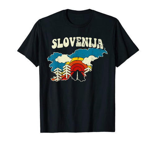 Slovenia Slovenian Country Rainbow T-Shirt - Streetwear Style for Adults - T-Shirt, Sweatshirt, Hoodie