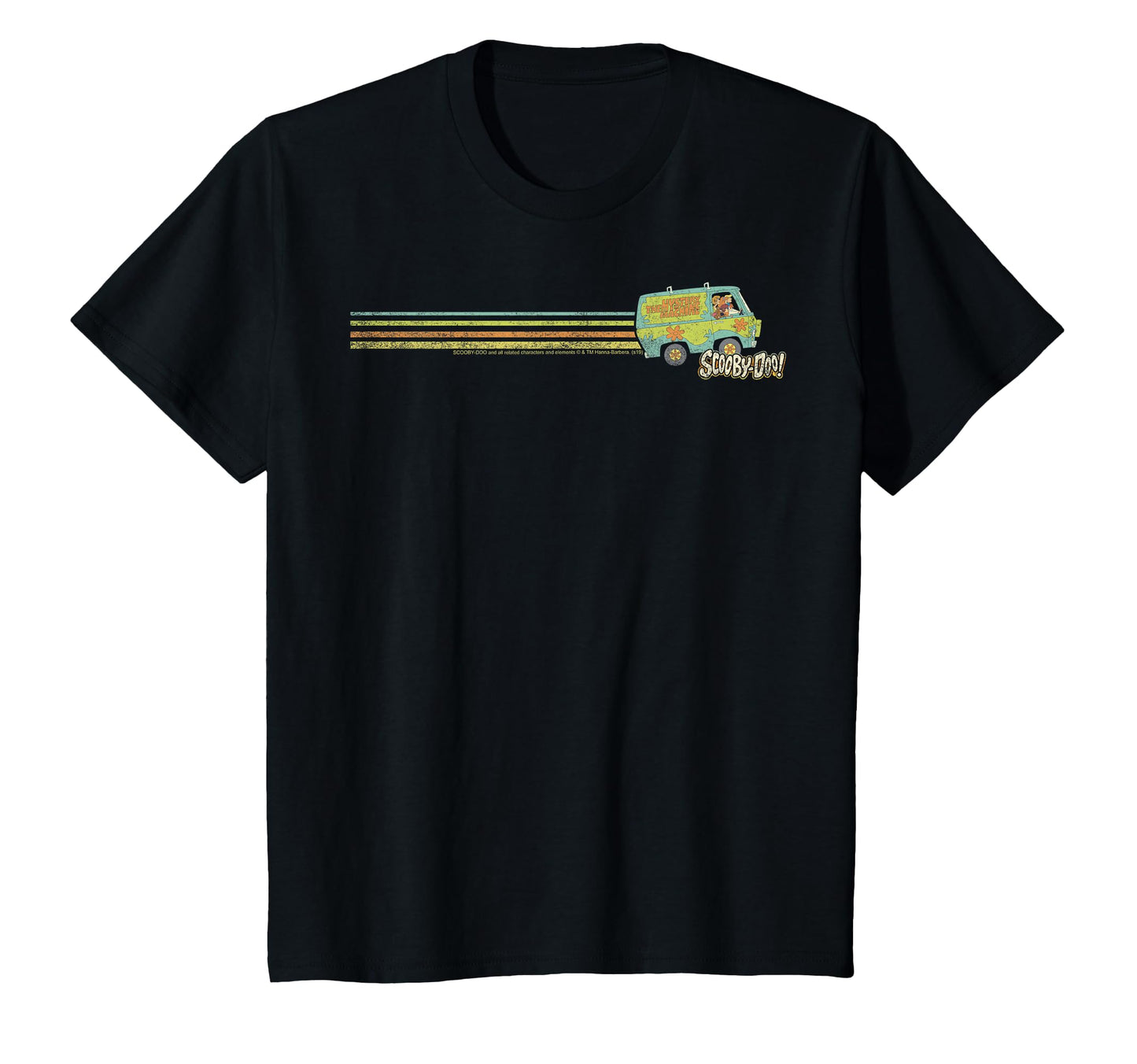 Scooby Doo Mystery Machine Stripe T-Shirt - Fun Novelty Design Men Women - T-Shirt, Sweatshirt, Hoodie