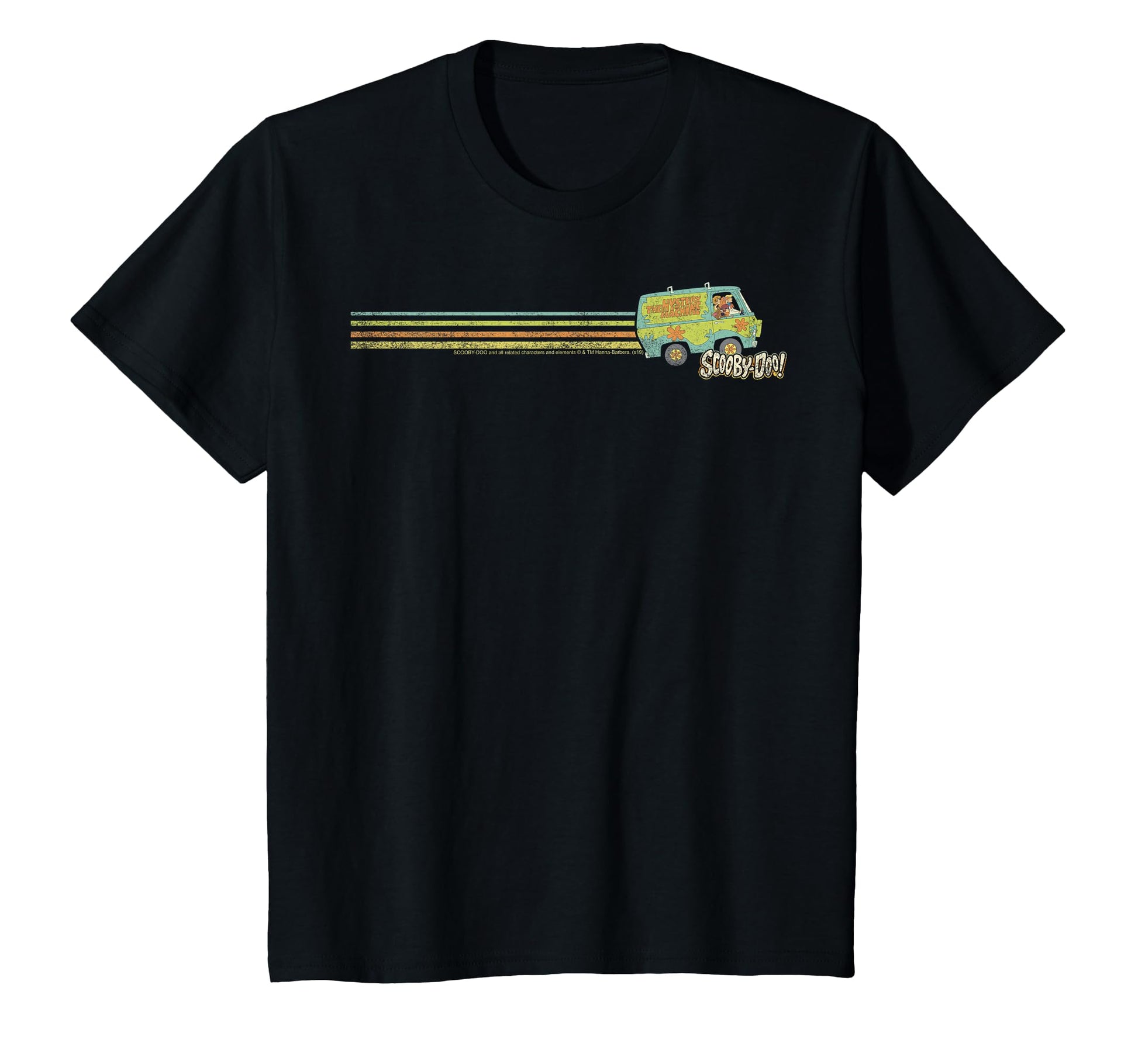 Scooby Doo Mystery Machine Stripe T-Shirt - Fun Novelty Design Men Women - T-Shirt, Sweatshirt, Hoodie